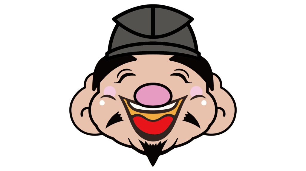 ダウンロード販売素材・販促イラスト素材・ 恵比須さんと大黒さんのお面ZIP (AI, PNG形式)