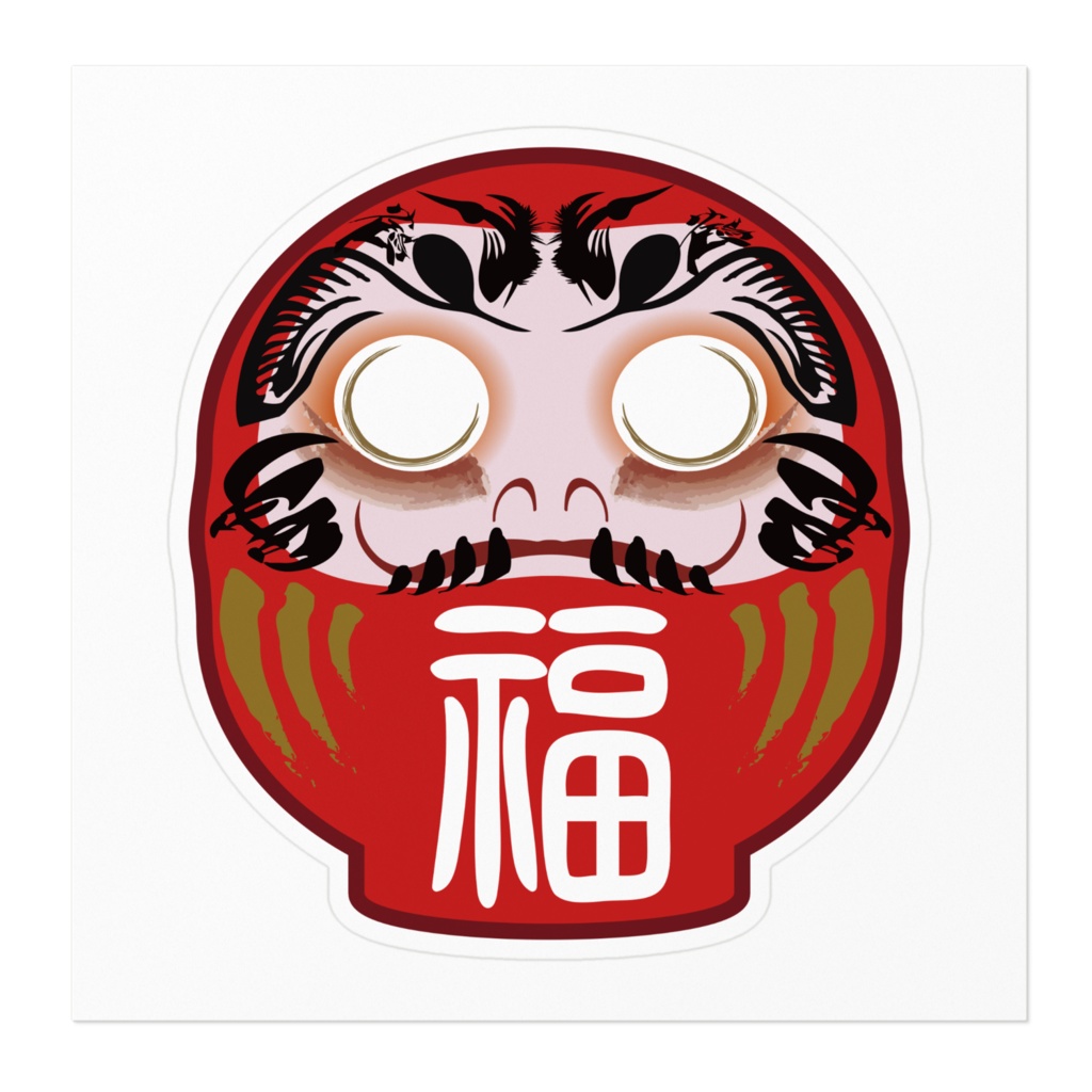 なるわん座限定!だるまステッカー(その3)