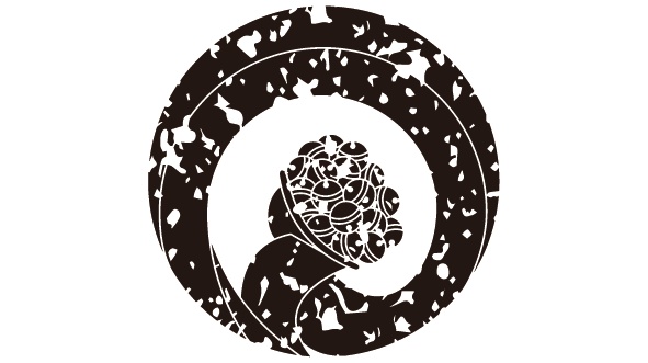 ダウンロード販売素材・家紋はんこ・鈴(すず)ZIP (AI, PNG形式)