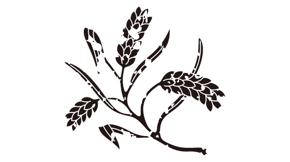 ダウンロード販売素材・家紋はんこ素材・稲(いね)ZIP (AI, PNG形式)