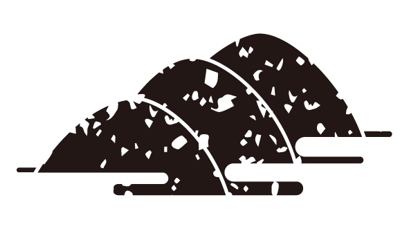 ダウンロード販売素材・家紋はんこ素材・山(やま)ZIP (AI, PNG形式)