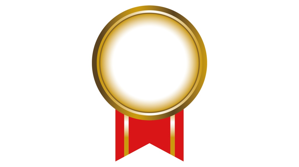 ダウンロード販売素材・販促イラスト素材・勲章枠ZIP (AI, PNG形式)