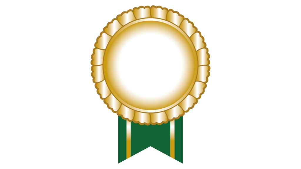 ダウンロード販売素材・販促イラスト素材・勲章枠ZIP (AI, PNG形式)