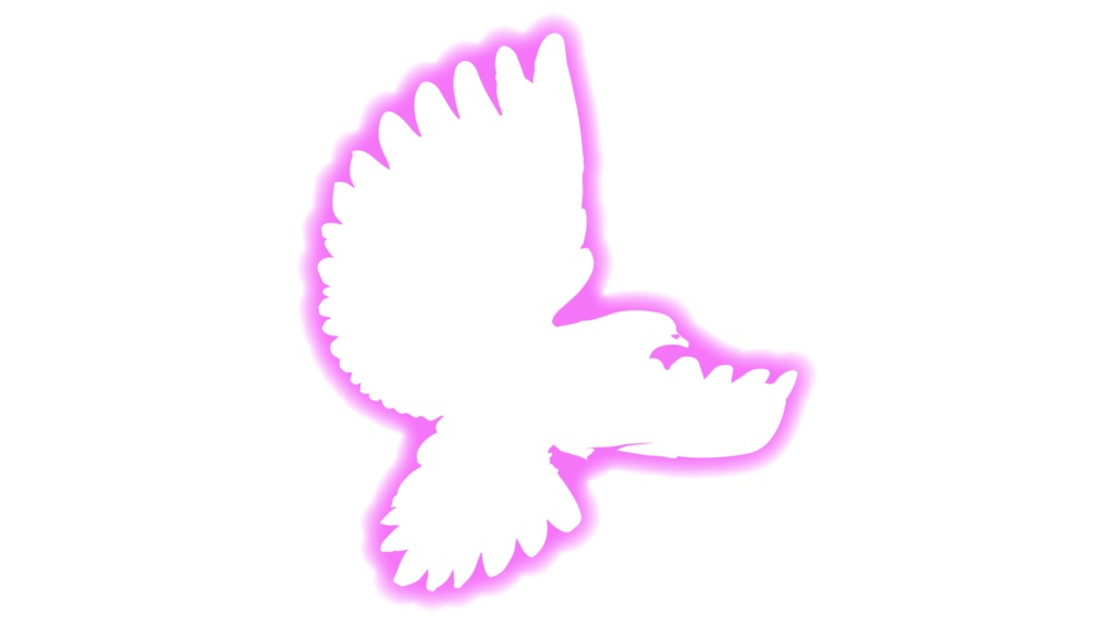 ダウンロード販売素材・販促イラスト素材・羽ばたく鳥(光彩)ZIP (AI, PNG形式)