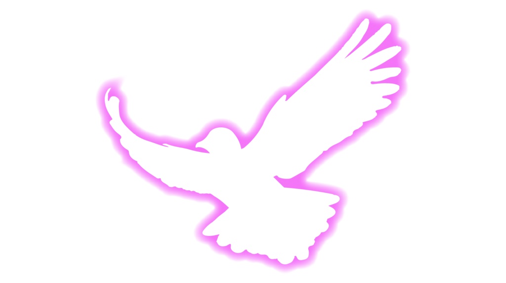 ダウンロード販売素材・販促イラスト素材・羽ばたく鳥(光彩)ZIP (AI, PNG形式)