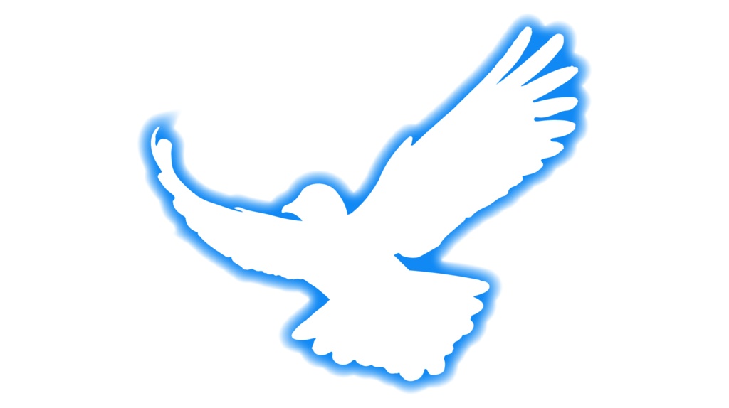 ダウンロード販売素材・販促イラスト素材・羽ばたく鳥(光彩)ZIP (AI, PNG形式)