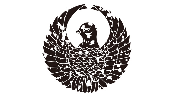 ダウンロード販売素材・家紋はんこ素材・雀(すずめ)ZIP (AI, PNG形式)