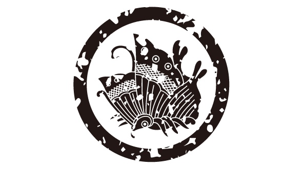 ダウンロード販売素材・家紋はんこ素材・蝶(ちょう)ZIP (AI, PNG形式)