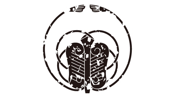 ダウンロード販売素材・家紋はんこ素材・唐団扇(からうちわ)ZIP (AI, PNG形式)