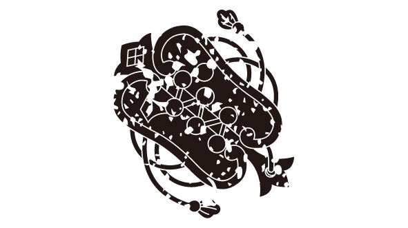 ダウンロード販売素材・家紋はんこ素材・唐団扇(からうちわ)ZIP (AI, PNG形式)