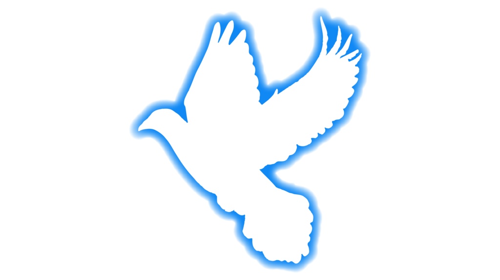 ダウンロード販売素材・販促イラスト素材・羽ばたく鳥(光彩)ZIP (AI, PNG形式)