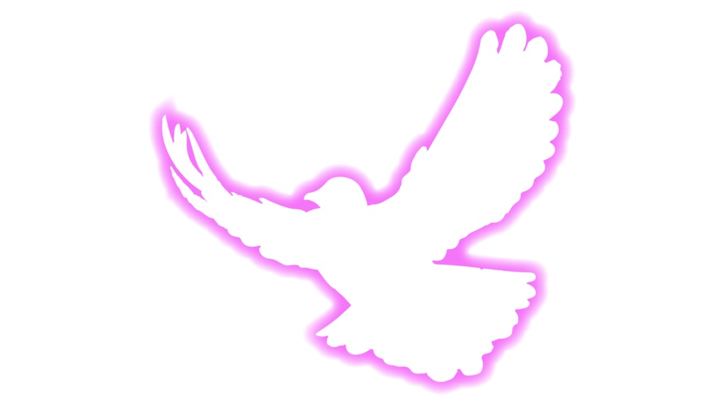 ダウンロード販売素材・販促イラスト素材・羽ばたく鳥(光彩)ZIP (AI, PNG形式)