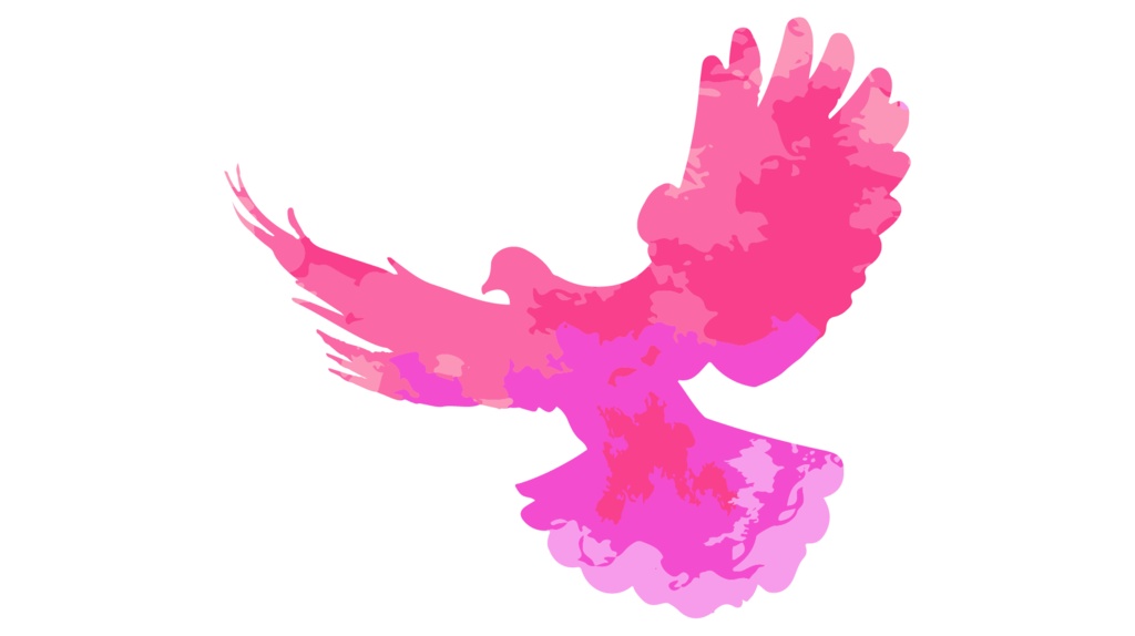 ダウンロード販売素材・販促イラスト素材・羽ばたく鳥(水彩)ZIP (AI, PNG形式)