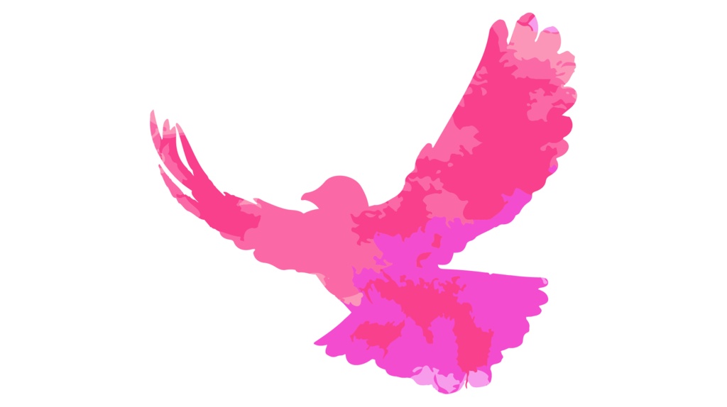 ダウンロード販売素材・販促イラスト素材・羽ばたく鳥(水彩)ZIP (AI, PNG形式)