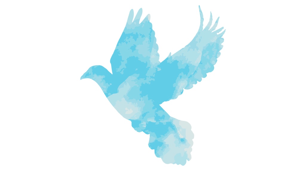 ダウンロード販売素材・販促イラスト素材・羽ばたく鳥(水彩)ZIP (AI, PNG形式)