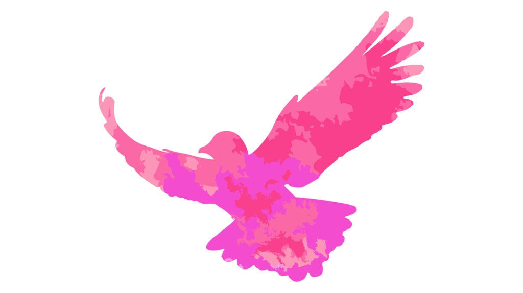 ダウンロード販売素材・販促イラスト素材・羽ばたく鳥(水彩)ZIP (AI, PNG形式)