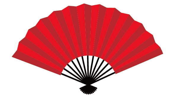ダウンロード販売素材・販促イラスト素材・ 扇子ZIP (AI, PNG形式)