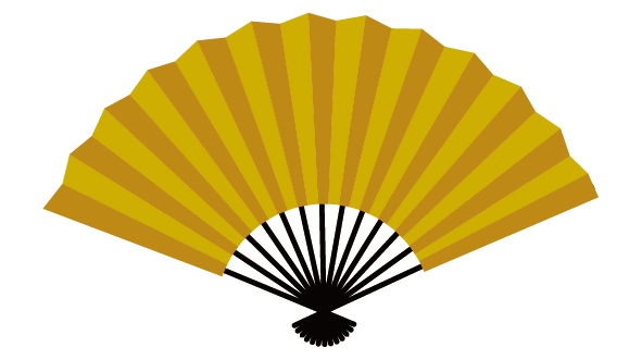 ダウンロード販売素材・販促イラスト素材・ 扇子ZIP (AI, PNG形式)