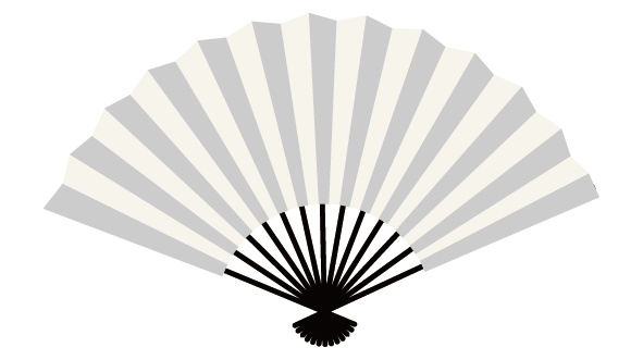 ダウンロード販売素材・販促イラスト素材・ 扇子ZIP (AI, PNG形式)