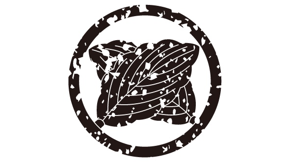 ダウンロード販売素材・家紋はんこ・柏(かしわ)ZIP (AI, PNG形式)