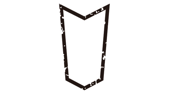 ダウンロード販売素材・家紋はんこ・矢筈(やはず)ZIP (AI, PNG形式)