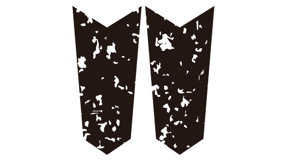 ダウンロード販売素材・家紋はんこ・矢筈(やはず)ZIP (AI, PNG形式)