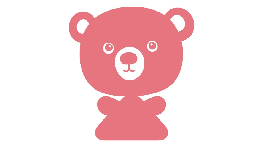 ダウンロード販売素材・販促イラスト素材・男女ピクトグラム(クマ型)ZIP (AI, PNG形式)