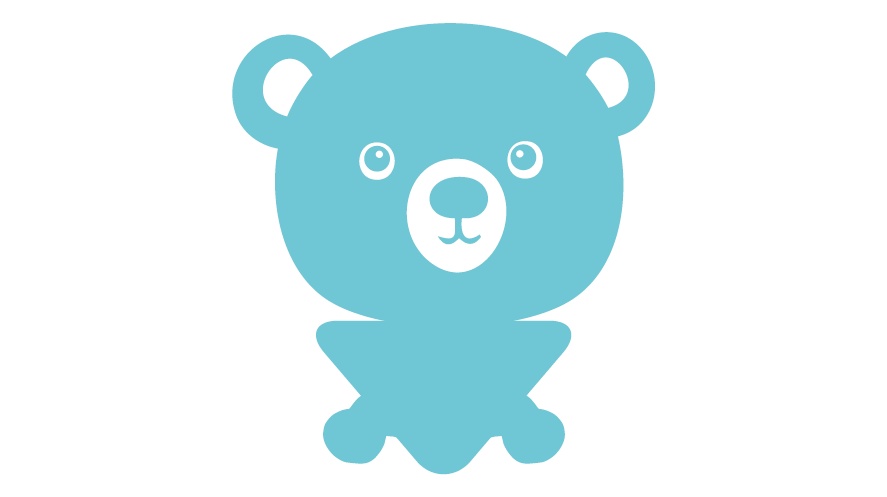 ダウンロード販売素材・販促イラスト素材・男女ピクトグラム（クマ型）ZIP (AI, PNG形式)