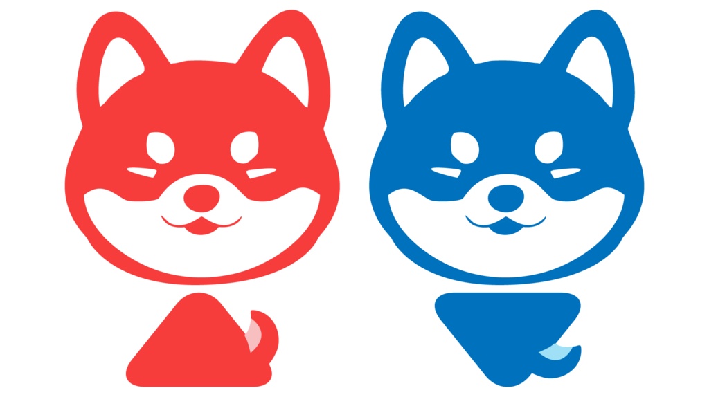 ダウンロード販売素材・販促イラスト素材・男女ピクトグラム(柴型)ZIP (AI, PNG形式)