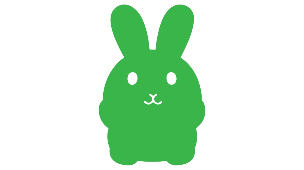 ダウンロード販売素材・販促イラスト素材・男女のピクトグラム・うさぎ型ZIP (AI, PNG形式)