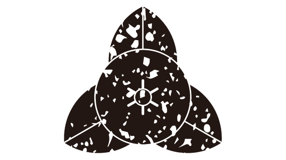 ダウンロード販売素材・家紋はんこ・茶ノ実(ちゃのみ)ZIP (AI, PNG形式)