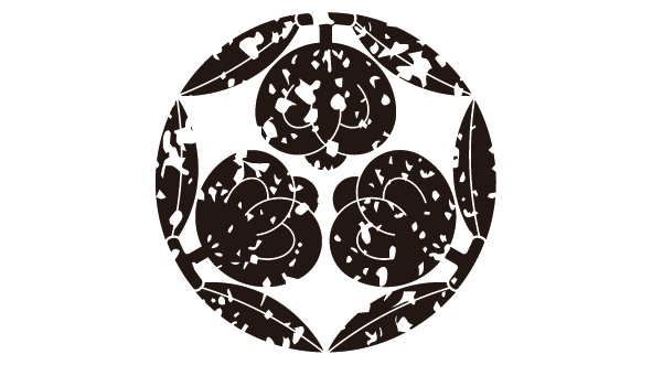 ダウンロード販売素材・家紋はんこ・茶ノ実(ちゃのみ)ZIP (AI, PNG形式)