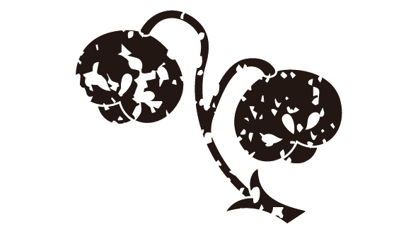 ダウンロード販売素材・家紋はんこ・茶ノ実(ちゃのみ)ZIP (AI, PNG形式)