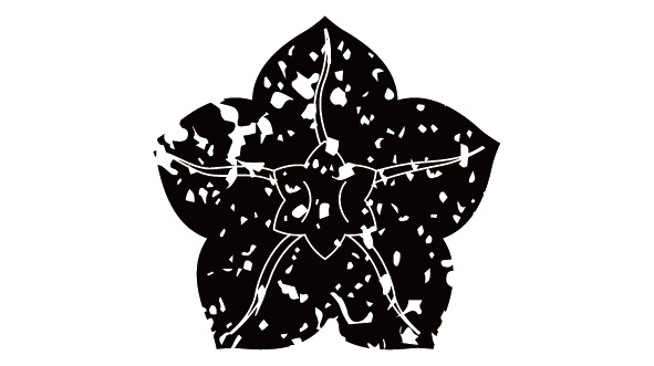 ダウンロード販売素材・家紋はんこ・鉄線(てっせん)ZIP (AI, PNG形式)