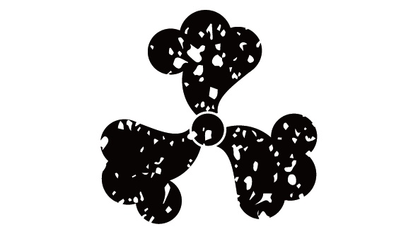 ダウンロード販売素材・家紋はんこ・鉄線(てっせん)ZIP (AI, PNG形式)