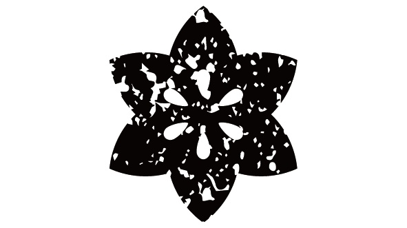 ダウンロード販売素材・家紋はんこ・鉄線(てっせん)ZIP (AI, PNG形式)