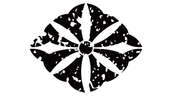 ダウンロード販売素材・家紋はんこ・鉄線(てっせん)ZIP (AI, PNG形式)