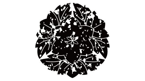 ダウンロード販売素材・家紋はんこ・鉄線(てっせん)ZIP (AI, PNG形式)