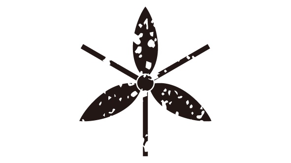 ダウンロード販売素材・家紋はんこ素材・雪(ゆき)ZIP (AI, PNG形式)