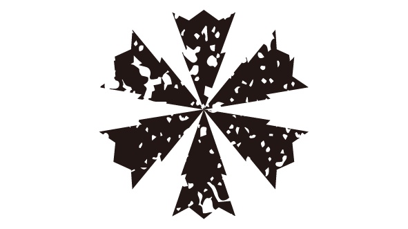 ダウンロード販売素材・家紋はんこ素材・雪(ゆき)ZIP (AI, PNG形式)