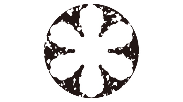 ダウンロード販売素材・家紋はんこ素材・雪(ゆき)ZIP (AI, PNG形式)