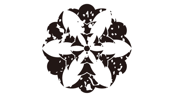 ダウンロード販売素材・家紋はんこ素材・雪(ゆき)ZIP (AI, PNG形式)