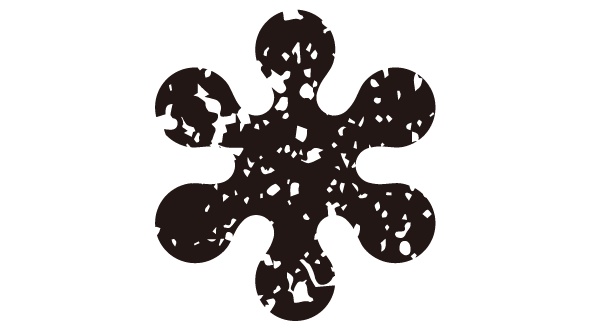 ダウンロード販売素材・家紋はんこ素材・雪(ゆき)ZIP (AI, PNG形式)