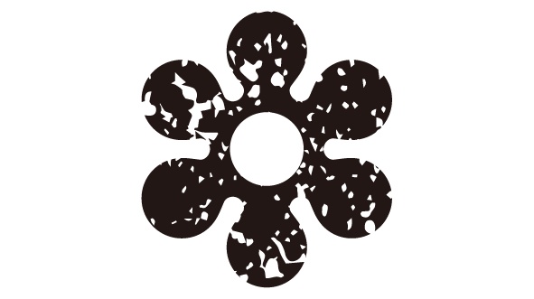 ダウンロード販売素材・家紋はんこ素材・雪(ゆき)ZIP (AI, PNG形式)