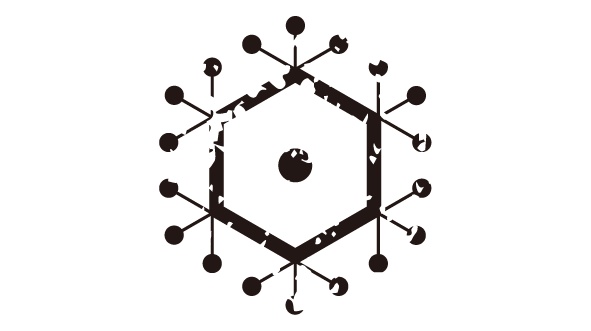 ダウンロード販売素材・家紋はんこ素材・雪(ゆき)ZIP (AI, PNG形式)