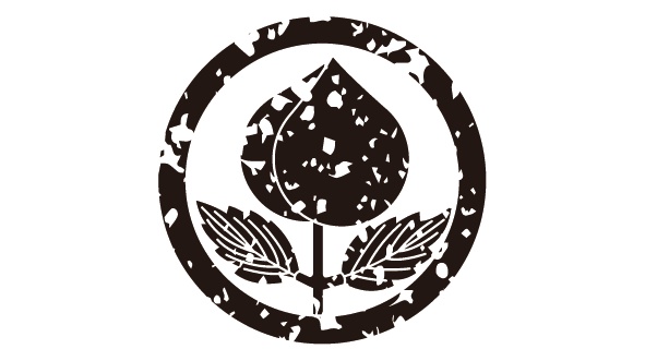 ダウンロード販売素材・家紋はんこ素材・桃(もも)ZIP (AI, PNG形式)