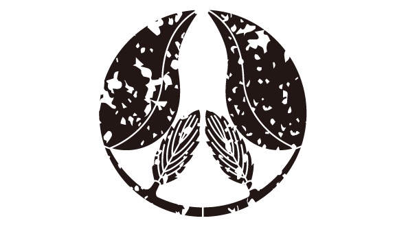 ダウンロード販売素材・家紋はんこ素材・桃(もも)ZIP (AI, PNG形式)