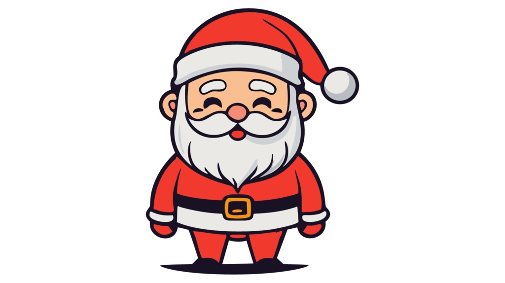 ダウンロード販売素材・販促イラスト素材・サンタクロースさんZIP (AI, PNG形式)