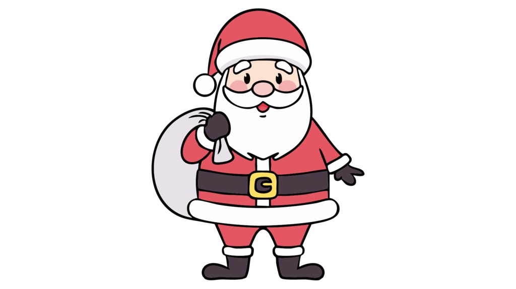 ダウンロード販売素材・販促イラスト素材・サンタクロースさんZIP (AI, PNG形式)