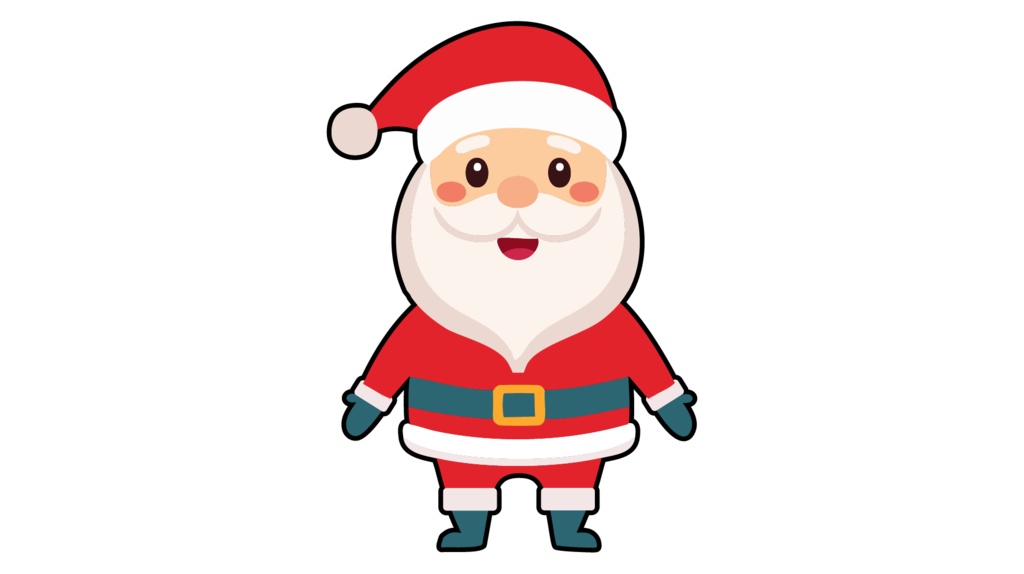 ダウンロード販売素材・販促イラスト素材・サンタクロースさんZIP (AI, PNG形式)